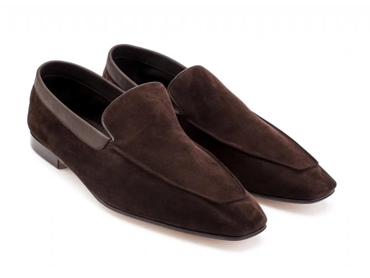 Suede | Slippers<John Lobb Lounge Oscuro Suede