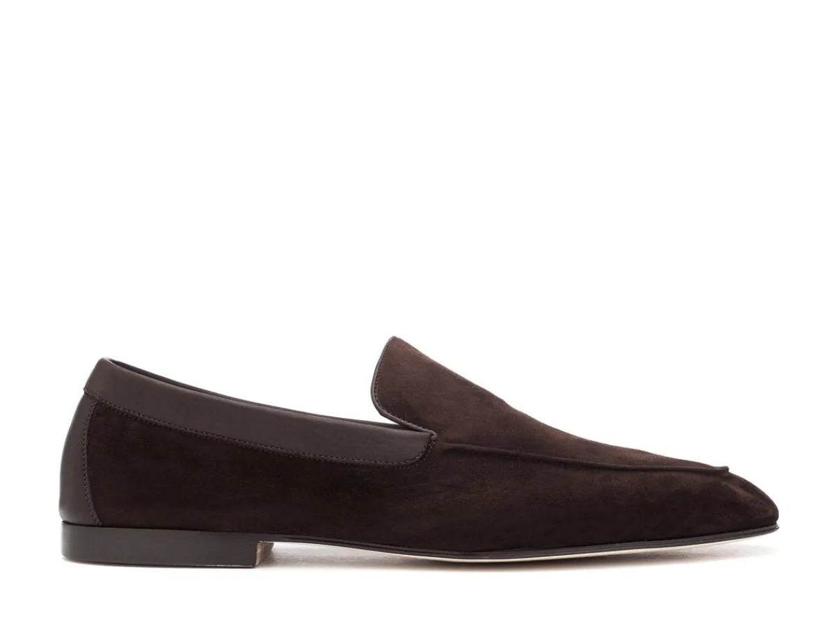 Suede | Slippers<John Lobb Lounge Oscuro Suede