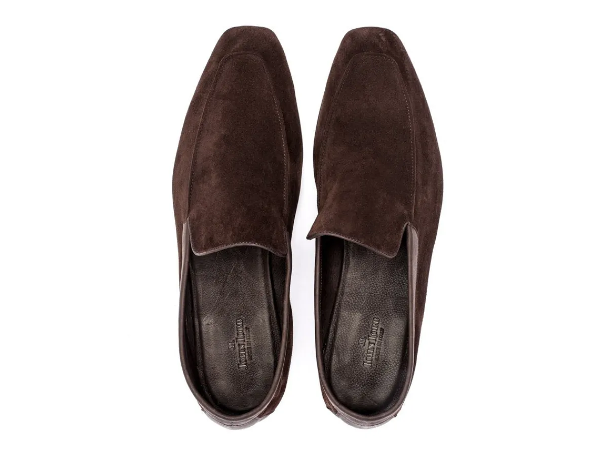 Suede | Slippers<John Lobb Lounge Oscuro Suede