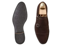Rubber Soles | Suede<Crockett & Jones Lowndes 4 Dark Oak Suede [PRE-ORDER]