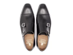 Monk Straps<Crockett & Jones Lowndes Black Calf