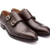 Monk Straps<Crockett & Jones Lowndes Dark Brown Burnished Calf