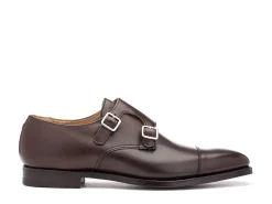 Monk Straps<Crockett & Jones Lowndes Dark Brown Burnished Calf