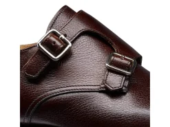 Rubber Soles | Monk Straps<Crockett & Jones Lowndes Dark Brown Pebble Grain [PRE-ORDER]