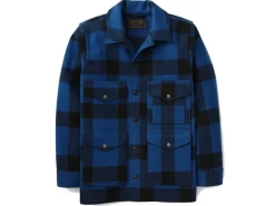 Outerwear | Jackets<Filson Mackinaw Cruiser Cobalt Blue Black - Limited Edition
