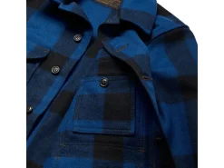 Outerwear | Jackets<Filson Mackinaw Cruiser Cobalt Blue Black - Limited Edition