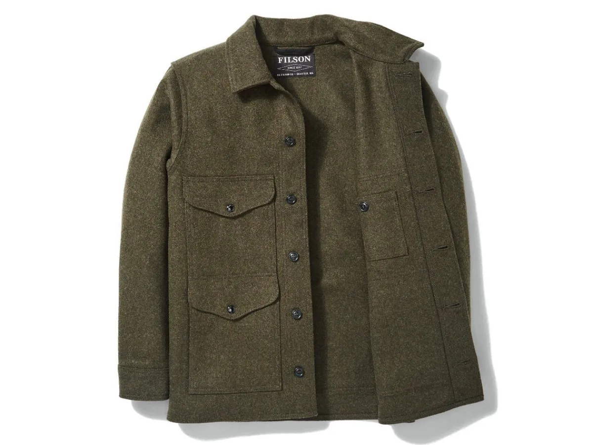 Outerwear | Jackets<Filson Mackinaw Cruiser Forest Green