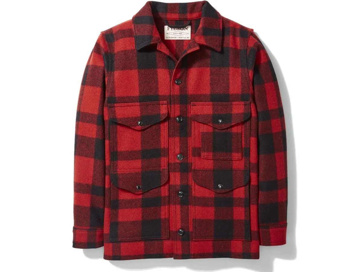 Outerwear | Jackets<Filson Mackinaw Cruiser Red Black
