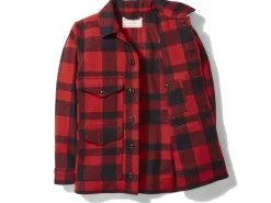 Outerwear | Jackets<Filson Mackinaw Cruiser Red Black