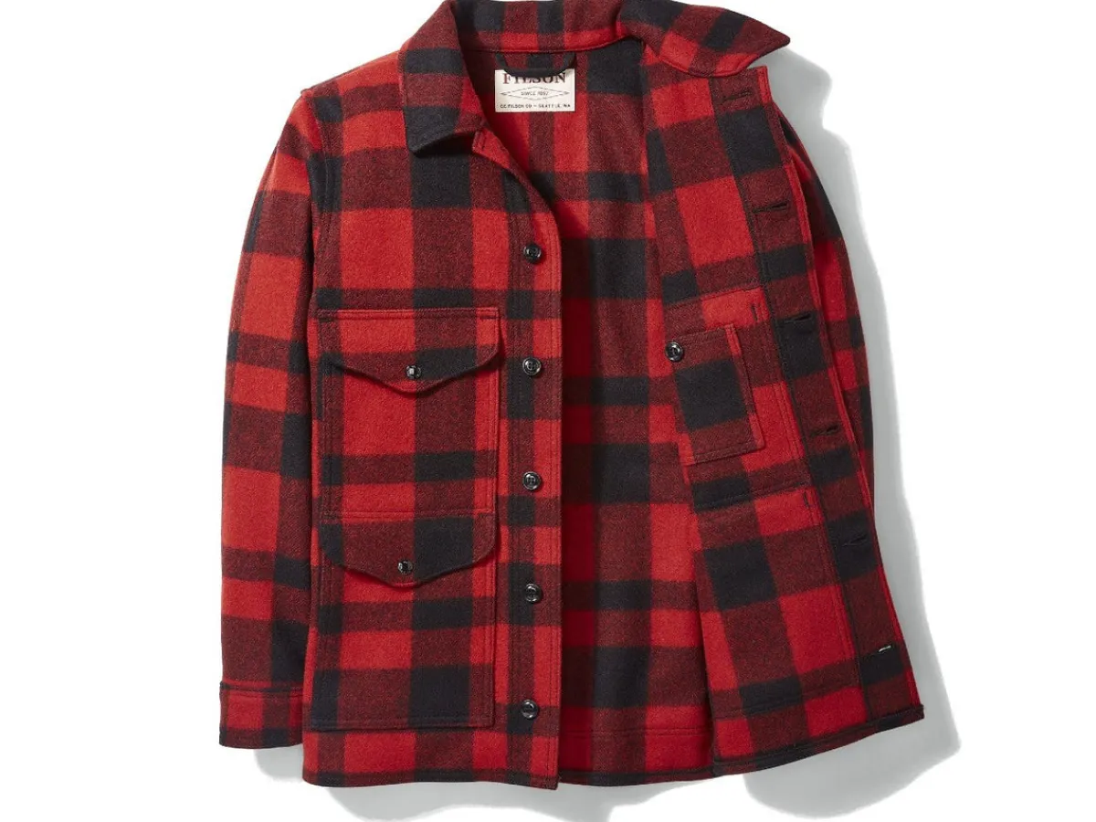 Outerwear | Jackets<Filson Mackinaw Cruiser Red Black