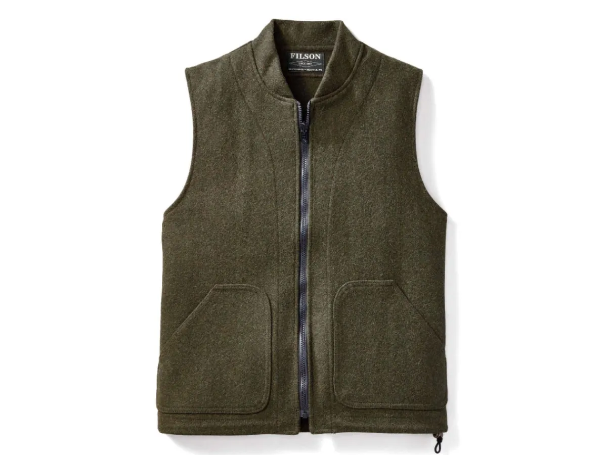Outerwear | Vests<Filson Mackinaw Wool Vest Liner Forest Green