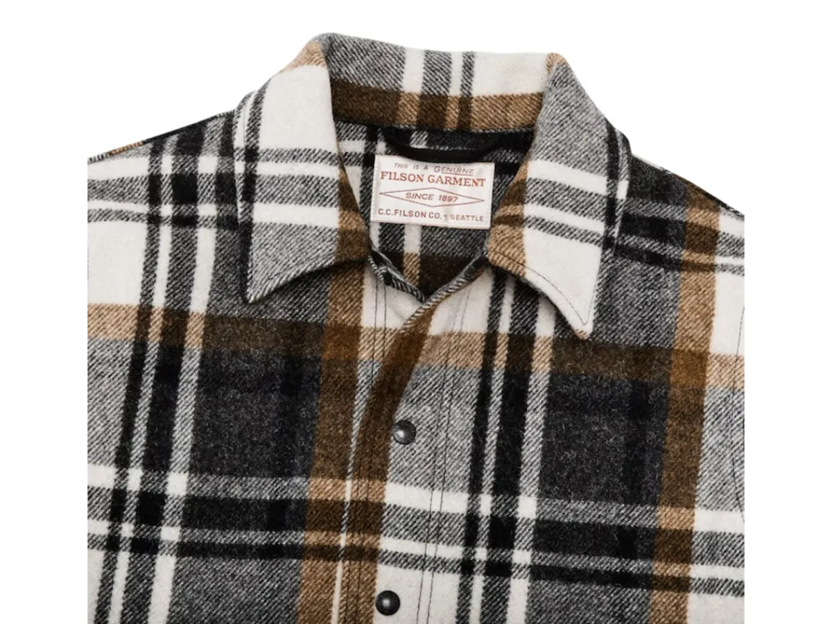 Jackets | Outerwear<Filson Mackinaw Work Jacket Blue Coal & Copper Heather