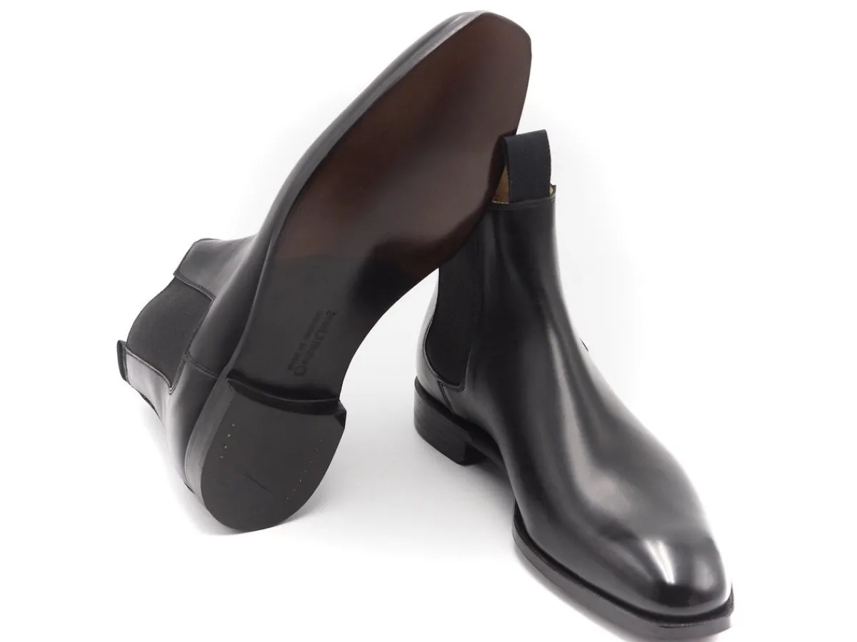Elastic Sides | Boots<Crockett & Jones Maitland Black Calf