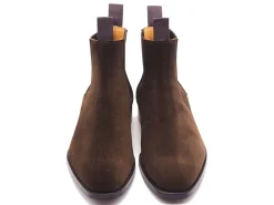 Elastic Sides | Boots<Crockett & Jones Maitland Dark Brown Calf Suede