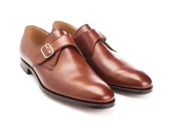 Monk Straps<Crockett & Jones Malvern Chestnut Burnished Calf