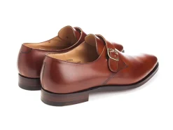 Monk Straps<Crockett & Jones Malvern Chestnut Burnished Calf
