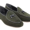 Summer Shoes | Slippers<Rubinacci Marphy Loafer Green Velour