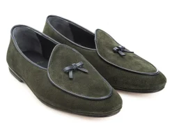 Summer Shoes | Slippers<Rubinacci Marphy Loafer Green Velour