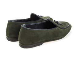 Summer Shoes | Slippers<Rubinacci Marphy Loafer Green Velour