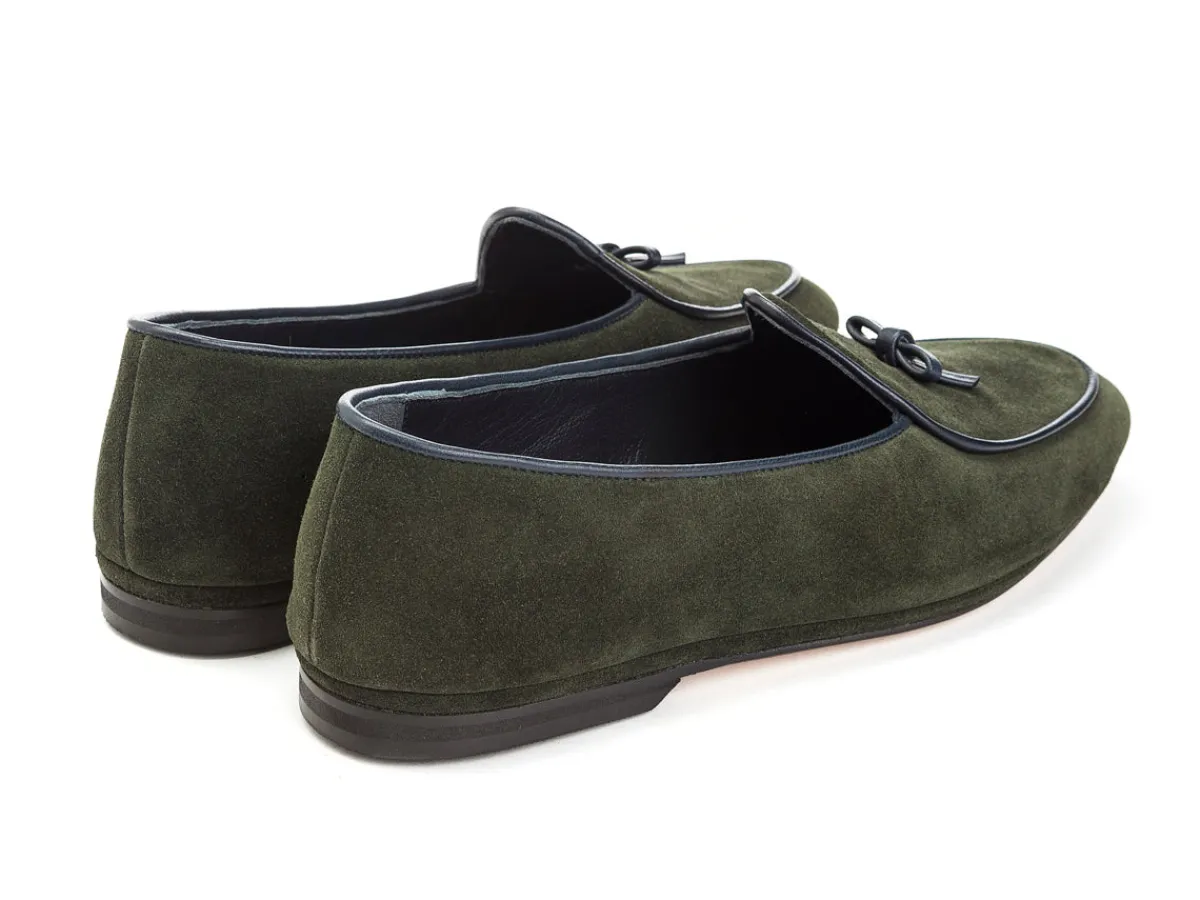 Summer Shoes | Slippers<Rubinacci Marphy Loafer Green Velour
