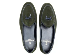 Summer Shoes | Slippers<Rubinacci Marphy Loafer Green Velour