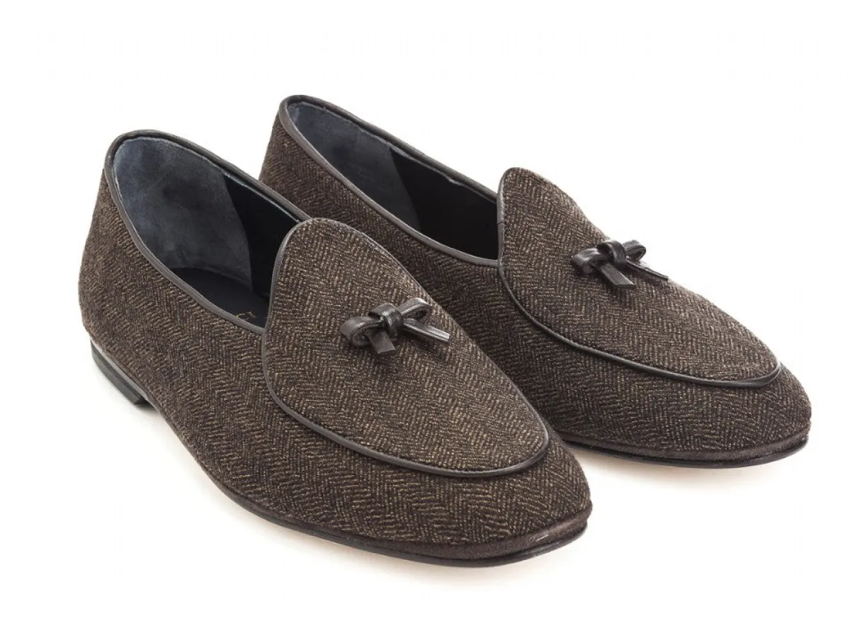 Summer Shoes | Slippers<Rubinacci Marphy Loafer Limited Edition Brown Tweed
