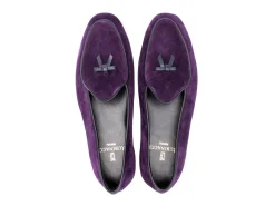 Summer Shoes | Slippers<Rubinacci Marphy Loafer Purple Velour