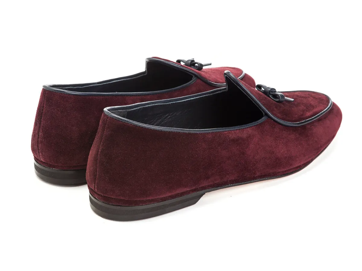 Summer Shoes | Slippers<Rubinacci Marphy Loafer Red Velour