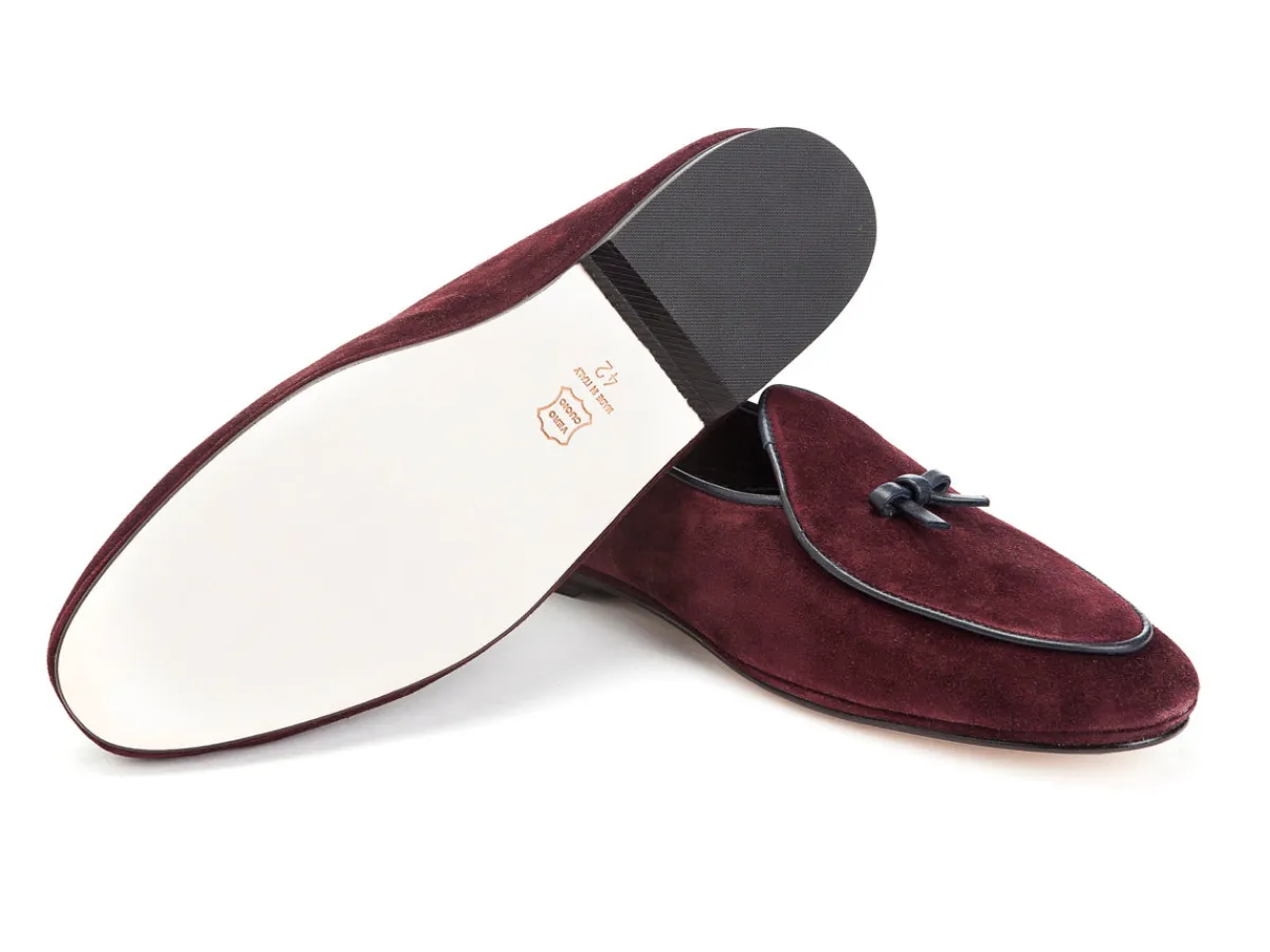 Summer Shoes | Slippers<Rubinacci Marphy Loafer Red Velour