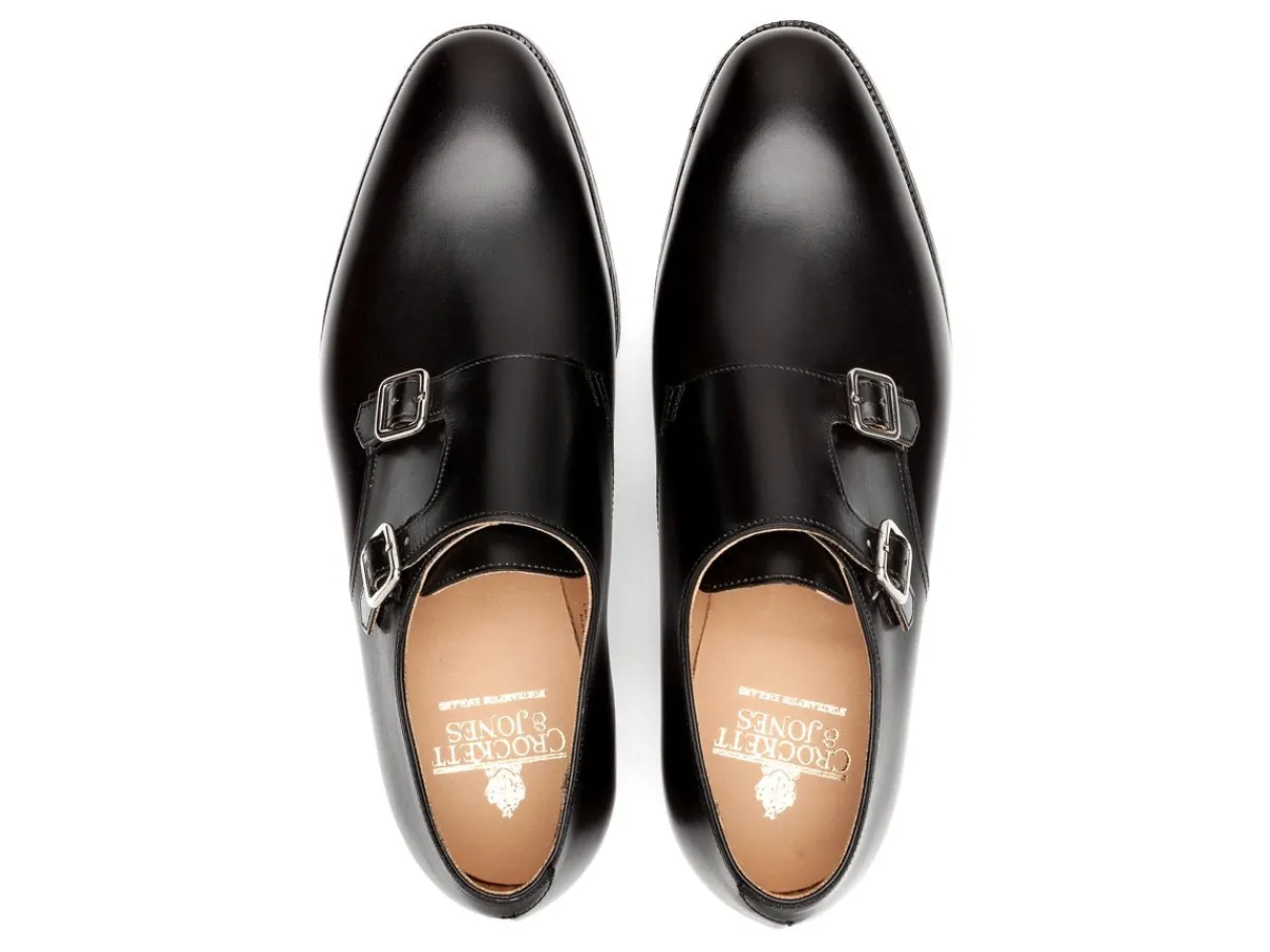 Monk Straps<Crockett & Jones Melbourne Black Calf