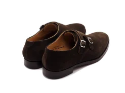Suede | Monk Straps<Crockett & Jones Melbourne Dark Brown Calf Suede