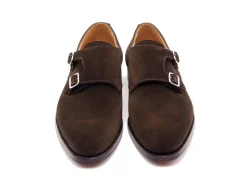 Suede | Monk Straps<Crockett & Jones Melbourne Dark Brown Calf Suede