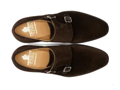 Suede | Monk Straps<Crockett & Jones Melbourne Dark Brown Calf Suede