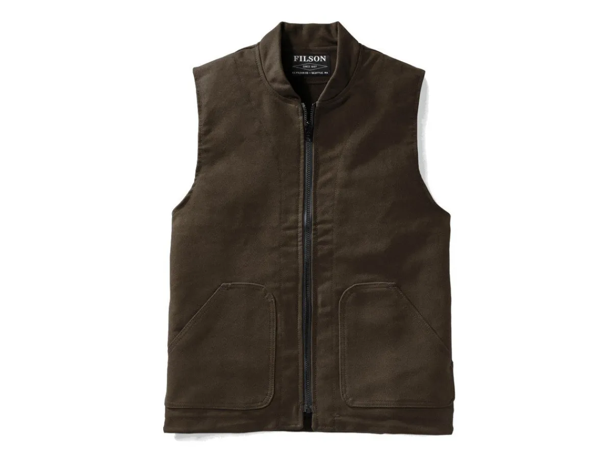Vests | Outerwear<Filson Moleskin Vest Liner Brown