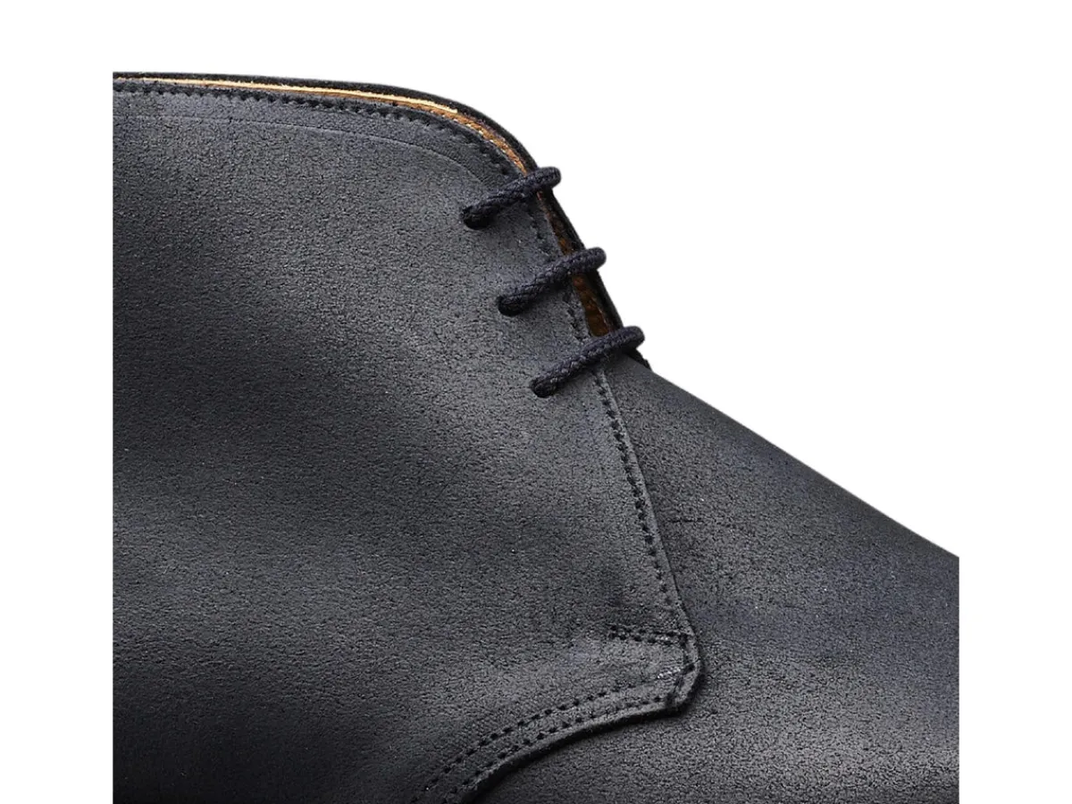 Suede | Rubber Soles<Crockett & Jones Molton Black Rough-out Suede