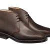 Rubber Soles | Suede<Crockett & Jones Molton Dark Brown Rough-Out Suede