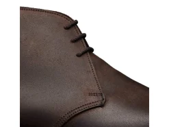 Rubber Soles | Suede<Crockett & Jones Molton Dark Brown Rough-Out Suede