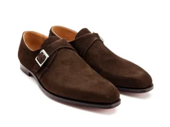 Suede | Monk Straps<Crockett & Jones Monkton Dark Brown Suede