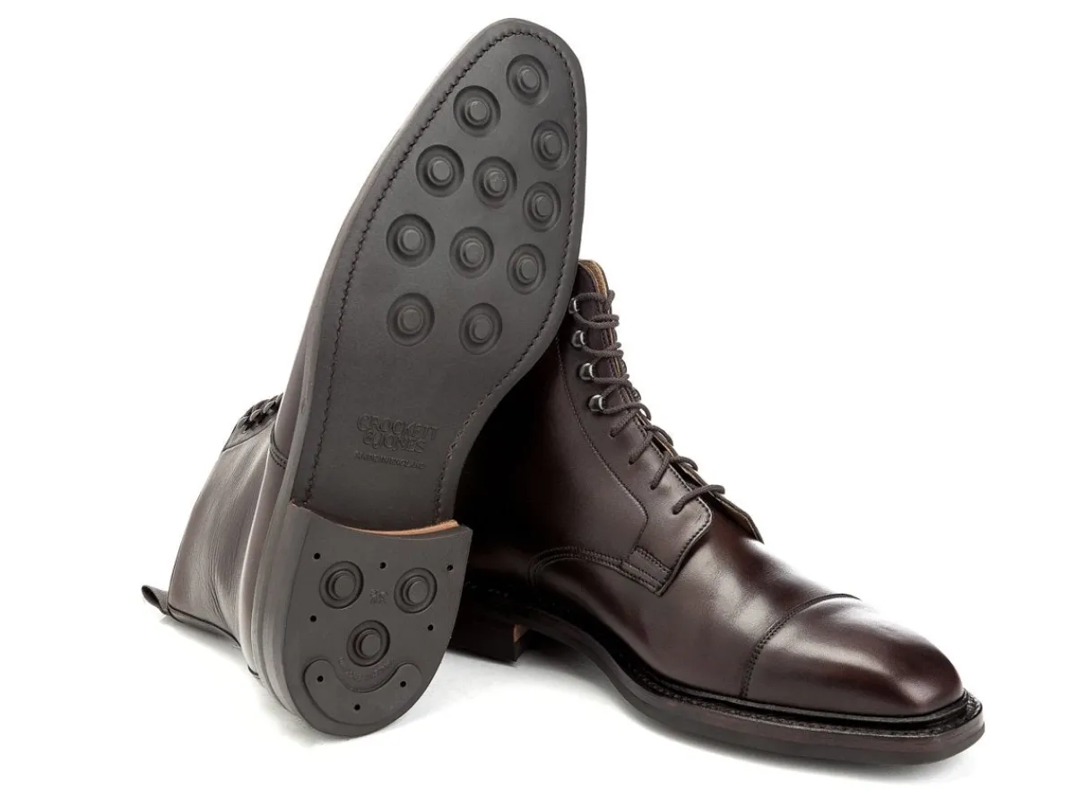Rubber Soles | Boots<Crockett & Jones Northcote Dark Brown Wax Calf