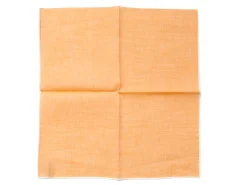 Pocket Squares<Simonnot Godard Orange Pocket Square with White Edge