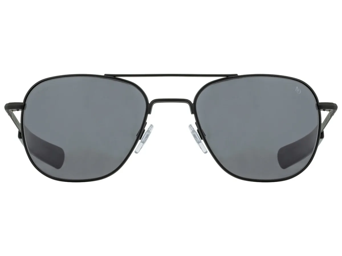 Sunglasses | Eyewear<American Optical Original Pilot Black Grey Glass Lens Polarised
