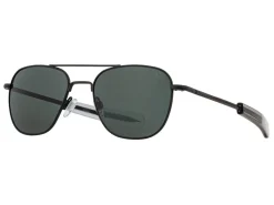 Sunglasses | Eyewear<American Optical Original Pilot Black Grey Glass Lens