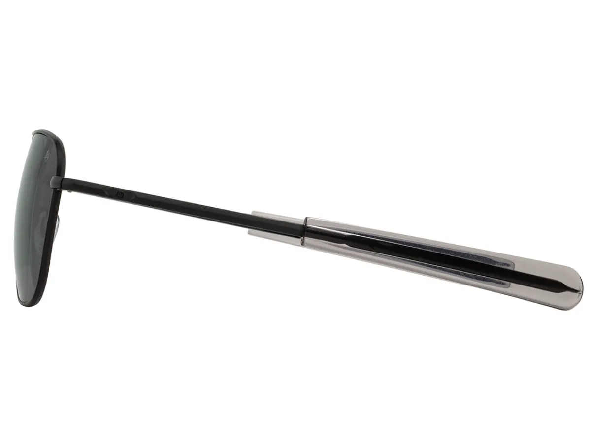 Sunglasses | Eyewear<American Optical Original Pilot Black Grey Glass Lens Polarised