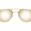 Sunglasses | Eyewear<American Optical Original Pilot Gold Gold Mirror Glass Lens Polarised