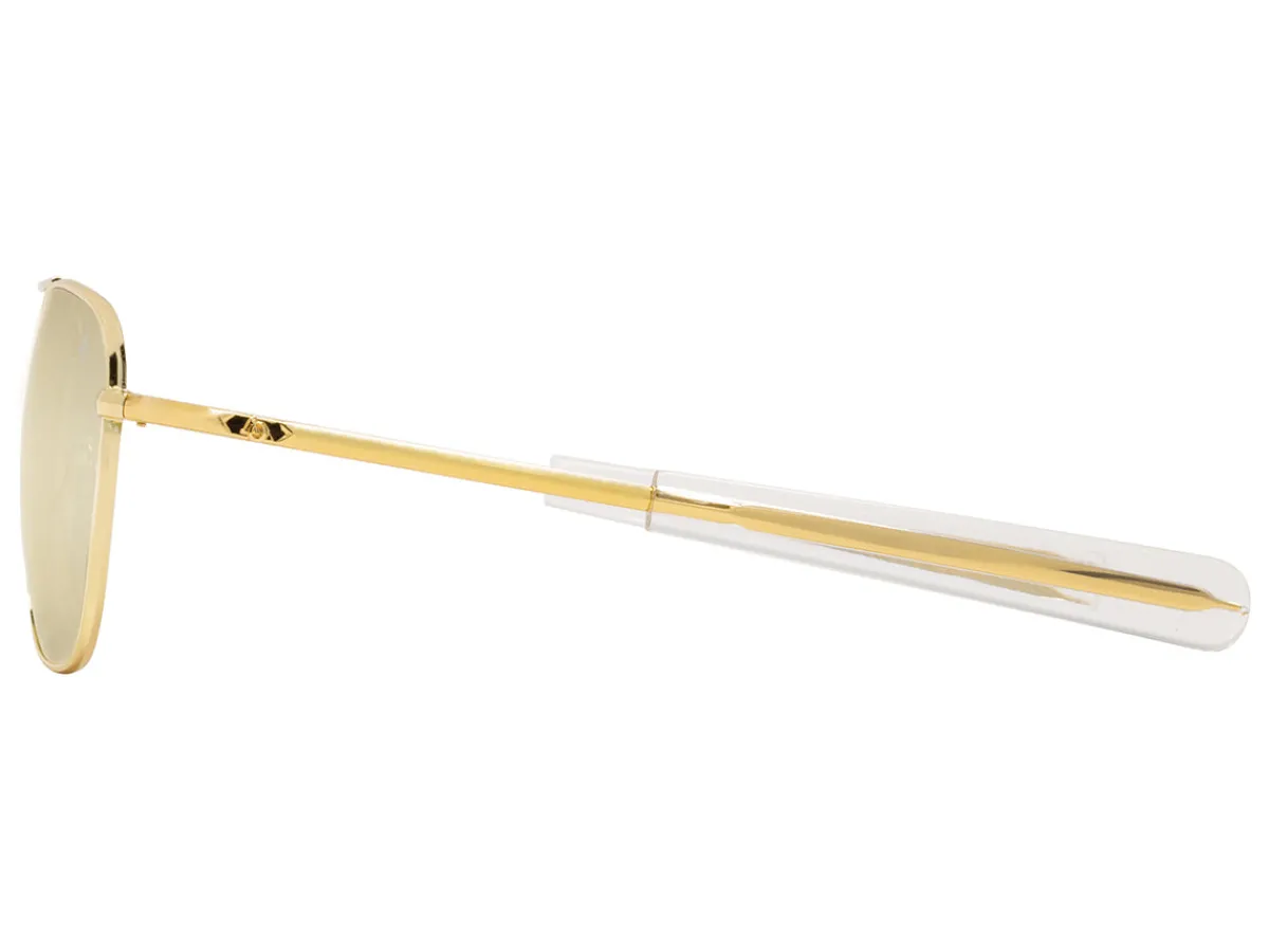 Sunglasses | Eyewear<American Optical Original Pilot Gold Gold Mirror Glass Lens Polarised