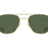 Sunglasses | Eyewear<American Optical Original Pilot Gold Green Glass Lens Polarised