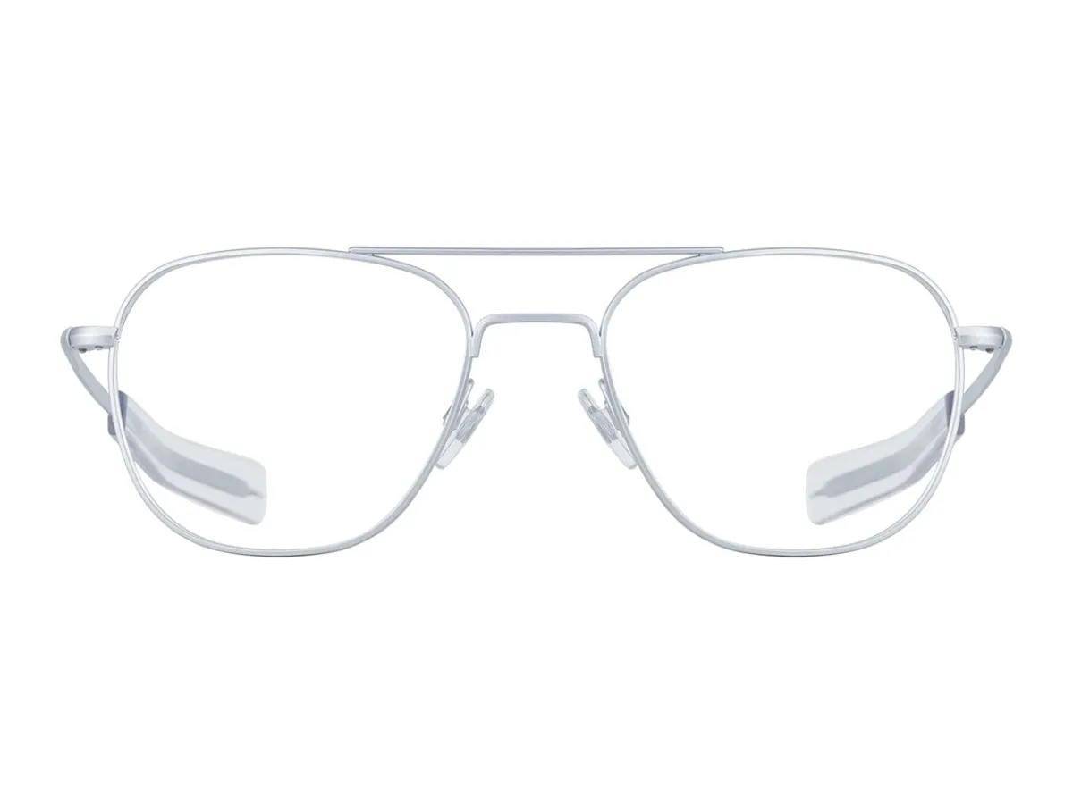 Eyewear<American Optical Original Pilot Matte Silver Frame Only