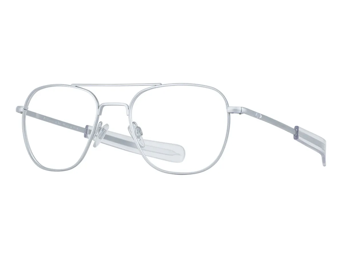 Eyewear<American Optical Original Pilot Matte Silver Frame Only