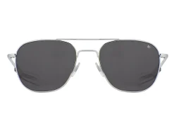 Sunglasses | Eyewear<American Optical Original Pilot Silver Grey Glass Lens Polarised