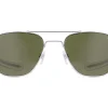 Sunglasses | Eyewear<American Optical Original Pilot Silver Green Glass Lens Polarised